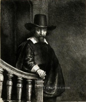 Rembrandt van Rijn Painting - Efraín Bonificación Médico Judío SIL retrato Rembrandt